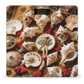 Beach Shell Scale for Body Weight Sturdy Tempered Glass Weighing Scales with LCD Display Accurate Digital Bathroom Scale Convenient Body Fat Smart Scales Easy Read