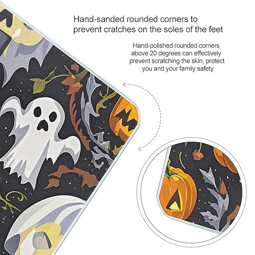 Yellow Skull Bathroom Scale for Body Weight Bathroom Weighing Scales with Back Lit LED Display Sturdy Tempered Glass Body Weight Bathroom Scale 400lb Weighing
