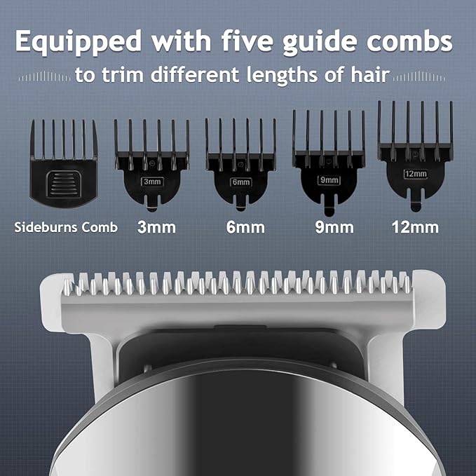 Ufree Beard Trimmer for Men Waterproof Electric Razor for Nose Body Face &amp Mustache Cordless Hair Clippers Shavers Grooming Kit Gifts for Men Husband Father