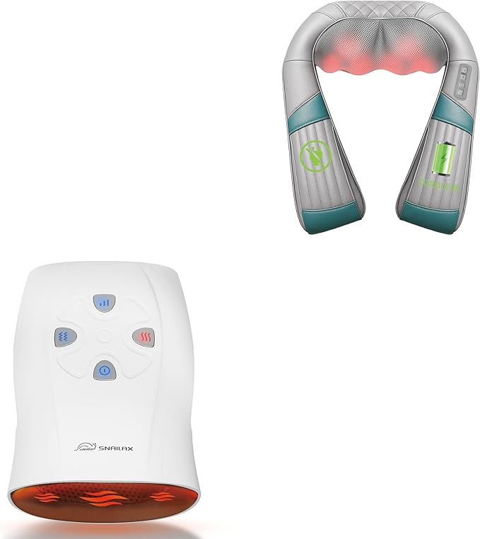 Snailax Hand Masssager and Neck Massager Bundle