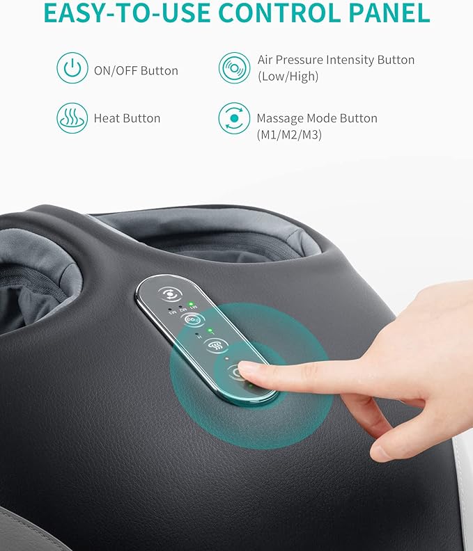Nekteck Shiatsu Neck and Back Massager with Soothing Heat