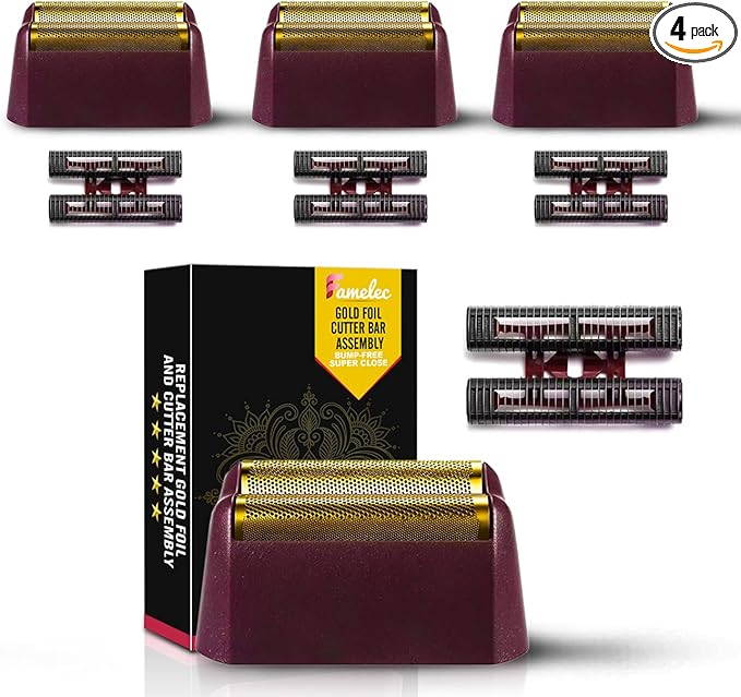 for Wahl Shaver Foil Replacement Professional 5 Star Series Finale Shaver Fit for Wahl Super Close Replacement Foil 7031-100 7043-100 Razor Foil for Wahl Electric Razor (4 Pack)