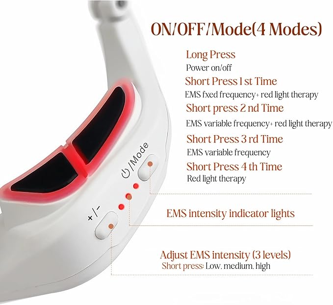 Eye Lift Device Under Eye Red Light Therapy Device for Dark Circles Wrinkles &amp Puffiness Eye Bags Treatment Wand Anti-Aging Eye Care Device for Women (White)