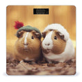 Cute Guinea Pigs Scale for Body Weight Digital Bathroom Scale Toughened Glass High Precision Scales for Body Weight with Large LCD Backlight Display Weight Scales