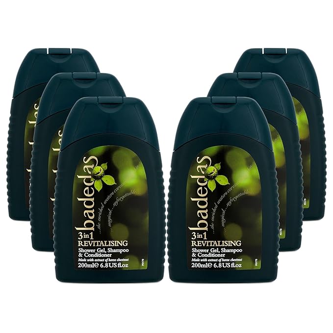 Badedas Revitalising Shower Gel Shampoo &amp Conditioner 200ml (PACK OF 6)