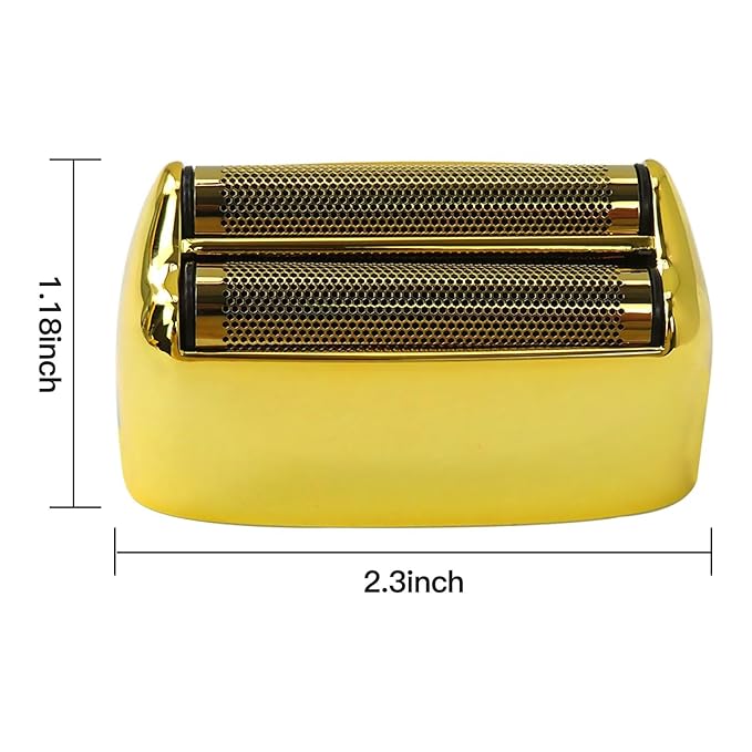Replacement Foil and Cutter for PRO Double FXFS2 Electric Shaver Double Foil Shaver Replacement Head Replacement Head for PRO Double FXFS2 Electric Razors (Gold)