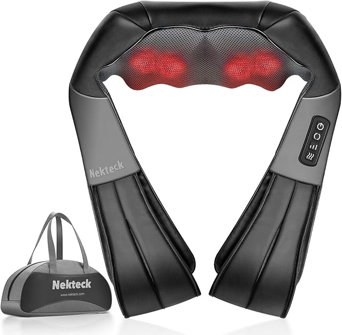 Nekteck Foot Massager with Heat Neck Massager for Pain Relief Deep Tissue