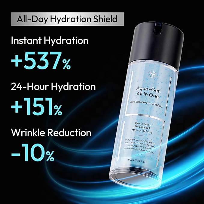Men's Face Moisturizer - Hydrating Water Gel &amp Pore Minimizer - Non-Greasy Fast-Absorbing Oil Control Daily Face Lotion for All Skin Types - 3.71 fl oz
