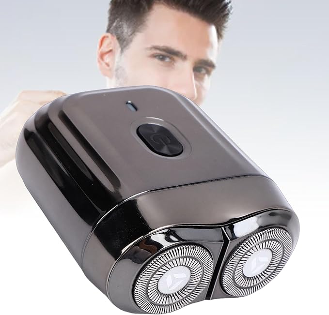 Men Beard Trimmer Premium Trimming Head Portable Rechargeable Mustache Clipper with Water Washable Design for Face Grooming and Travel