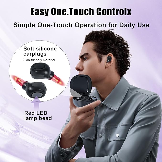 Red Light Therapy for Ears and Nose Relief Tinnitus and Sinus Discomfort Suitable for Daily Care Easy to Use While Traveling Or Home