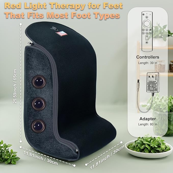 Red Light Therapy Feet Legs2025 Upgraded 4 Modes for Legs AnkleInfrared Light Therapy Consisting of 420 Dual Wavelength LEDAdjustable Power and Time Controller13 * 11 * 17IN