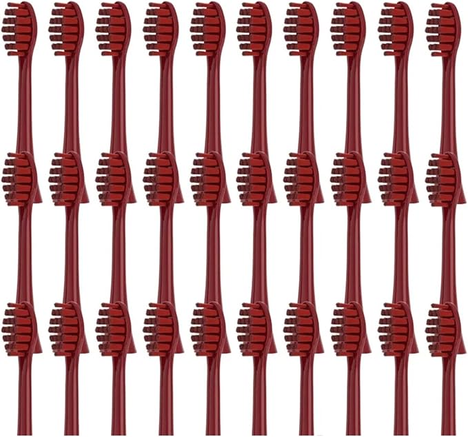 20/50/100 Pieces Toothbrush Heads Compatible for Apiyoo P7/Y8/SVP/Moon Electric Heads Vacuum Bristle Nozzle(50Red)