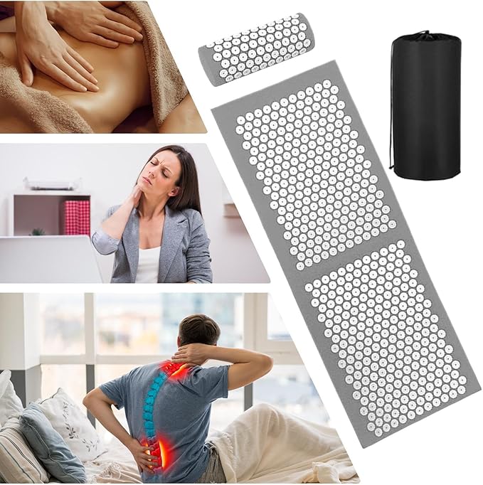 acupressures Roll Mat - Tension Release Base Portable Wellness Surfaces Spine Stimulation Board Recovery Support Platforms | Body Massage System Wellness Circulation Relaxation Balance for Travel