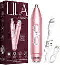 2-in-1 Eyebrow Trimmer &amp Nose Hair Trimmer for Women Electric Facial Hair Remover with LED Light Precision Face Razor for Eyebrow Nose &amp Facial Hair Portable Painless Grooming Tool