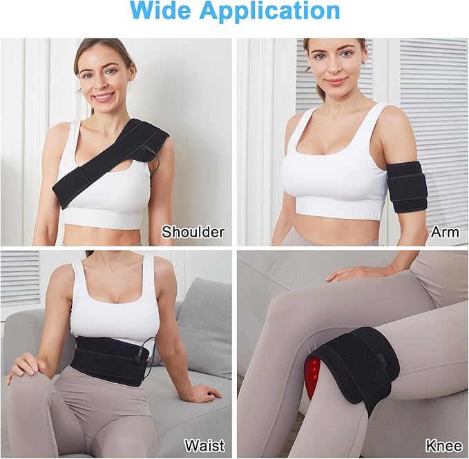 Red Light Therapy Belt CLMTAS Infrared Light Therapy Speed Healing with Controller Versatile Use Ideal Gift for Women Men