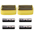 Replacement Foil and Cutter for PRO Double FXFS2 Electric Shaver Double Foil Shaver Replacement Head Replacement Head for PRO Double FXFS2 Electric Razors (Gold)