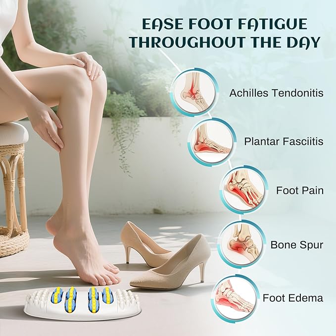 Ionic Foot Detox Machine Portable Ionic Detox Bath Cleanse Spa Machine with Massager Roller for Plantar Fasciitis Relaxing Foot Detox Spa At Home
