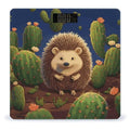 Hedgehog Cactus Weight Scale Digital Electronic Scales Bathroom Scale Larg LCD Backlight Display High Precision MeasurementsTempered Glass