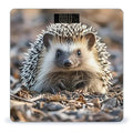 Hedgehog Bathroom Scale Automatic Power On/Off Body Scales LCD Backlight Display Square Digital Scale Rounded Corners Bathroom Scales for Home Bedrooms