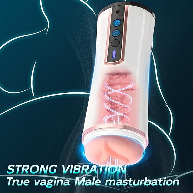 Male Masterburbatar Hands Free with 10 Viboators Sucking Automatic Male Mastusbafor Tight Sleeve Hoodies Pocket Puzzy Silicone Full Body Electric Blowjobob Machine for Man Massager Machine PWO5