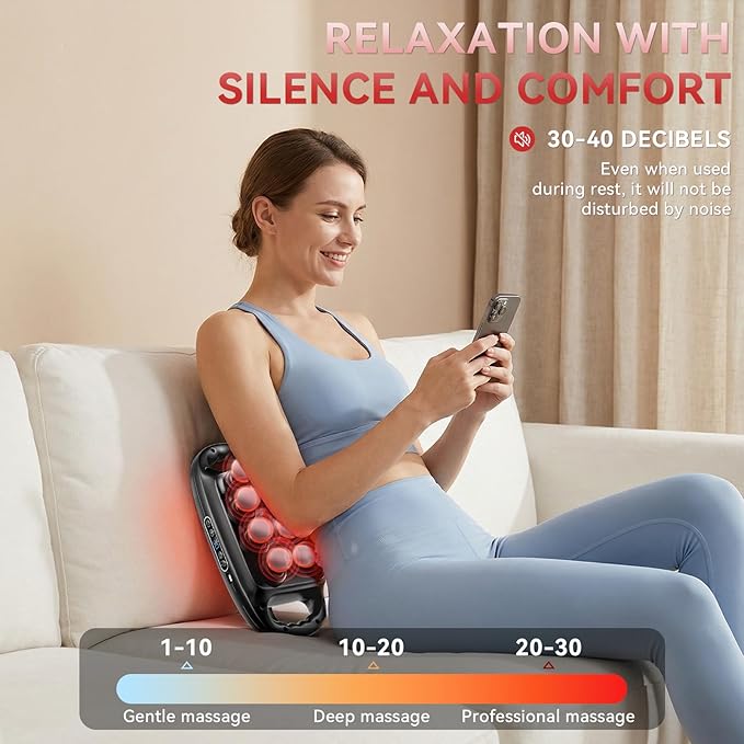 16-Head Massage Gun Set deep Tissue Massager 3 Modes 30 Intensity Levels Quiet Muscle Massage Gun Suitable for Back Shoulder Leg Foot and Whole Body Muscle Pain and Stretching.