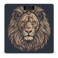 Cartoon Lion Scale for Body Weight Highly Accurate Digital Bathroom Scale Sturdy Tempered Glass Weighing Scales with LCD Display Fashion Body Fat Smart Scales 400lb