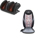 Snailax Shiatsu Massage Cushion with Heat Massage Chair Pad Kneading Back Massager for Home Office Seat use Foot Massager Machine with Heat