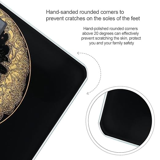 Women's Fashion Automatic Switch Digital Bathroom Weighing Scale Smart Scale Mandala Boho Crescent Moon Sun Dreamcatcher
