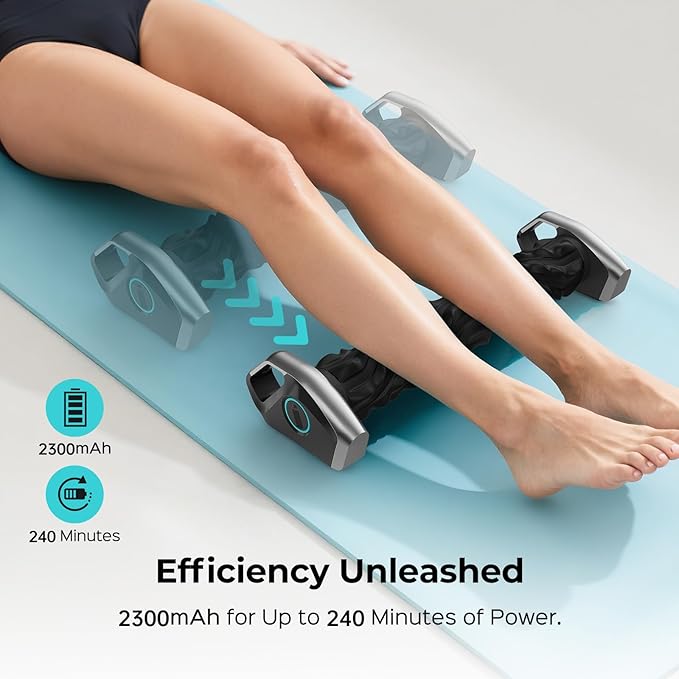 Smart Massager Roller – Deep Tissue Electric Massager with App Controlled Auto Rolling for Muscle Massage and Myofascial Trigger Point Release Compact &amp Rechargeable Design