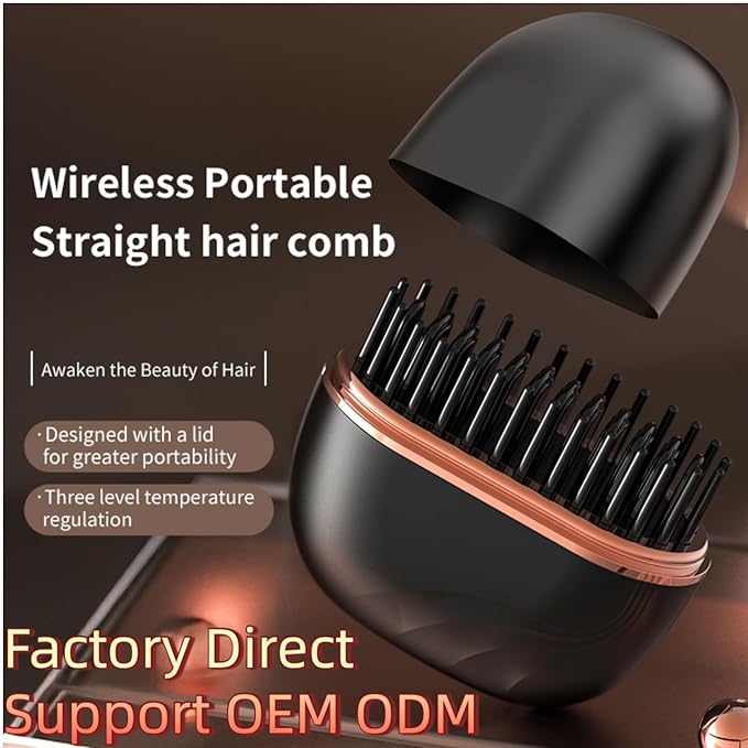 Portable Mini Hair Straightener Lightweight for Travel Touch-Ups Fast Heating Hair Straightener 3 Temp Settings (Pink)
