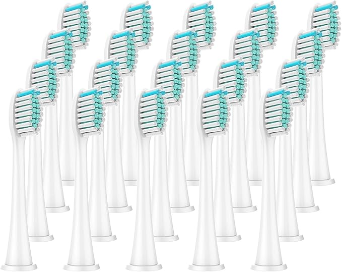 Compatible for 8Pcs Replacement Brush Heads Compatible with Philips Sonicare DiamondClean HX3/HX6/HX9 Series Electric Toothbrush HX6064(20Pcs White)