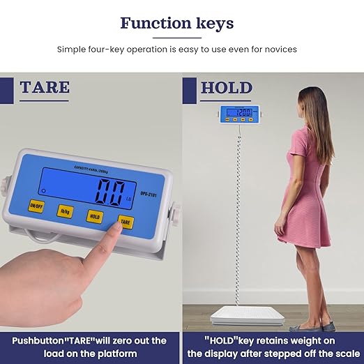 Professional Physician Scale 440 lb Home Gym Office Medical Floor Scale High Capacity Scale for Wrestler Powerlifters