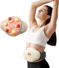 Abdominal Massager with Heat Stomach Massager for Digestion Belly Cellulite Massage for Flattening Belly Four Massage Discs Work in Sync Relieves Gas Constipation or Period Cramps