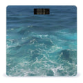The Deep Blue Sea Weight Scale Digital Electronic Scales Bathroom Scale Larg LCD Backlight Display High Precision MeasurementsTempered Glass