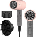 AINA Hair Dryer with Diffuser Blow Dryer for Women | Advanced Ionic Technology Ceramic Coating | Cold Shot Features Turbo Heat for Fast Drying and Shine 110V/ALCI (Misty Blush)