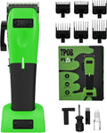 TPOB Play Barber Hair Clippers for Men 7500 RPM with Rubber Grips (Green)