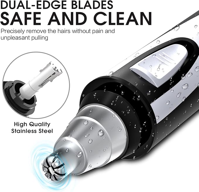 ZORAMI Ear and Nose Hair Trimmer Clipper Battery-Operated &amp Rechargeable