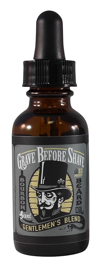 Grave Before Shave Gentlemen's Blend Beard Pack with Beard Balm and Beard Oil (Bourbon/Sandalwood Scent)
