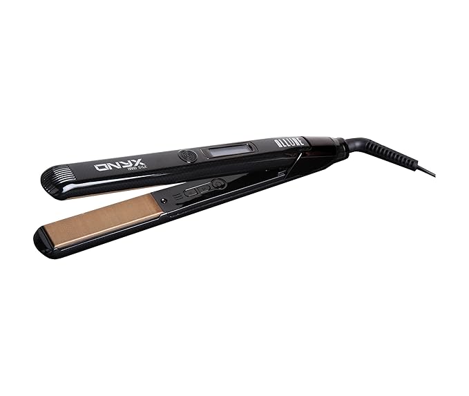 ONYX NANO SILK INNOVATIVE HAIR STRAIGHTENER ~ (New Arrival 2016) 1 TITANIUM PLATES WITH NANO SILK TECHNOLOGY