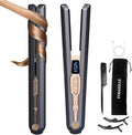 2-in-1 Cordless Hair Straightener and Curler Adjustable 350°F-420°F 20s Heat-Up/LED Display/10000mAh BatteryCordless Flat Iron Travel Safe Ceramic Plates for Fine to Thick Hair