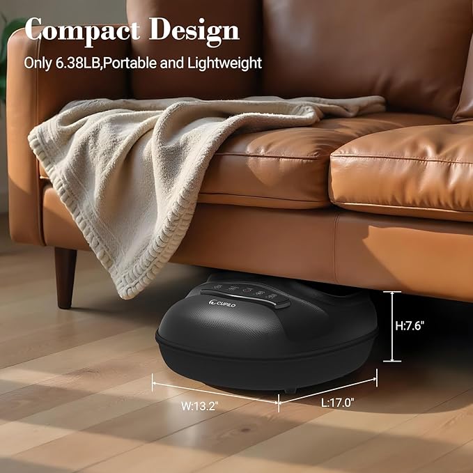 FSA Foot Massager with Heat - HSA Eligible Feet Massager for Plantar Fasciitis &amp Neuropathy Shiatsu Deep Kneading for Foot Pain Relief Gifts for Women Mom