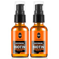 Beard OilMaximun Thickening Biotin with Castor Oil and Argan &amp Jojoba Oils Promotes Beard Growth Styles Strengthens &amp Softens Beards &amp Mustaches1 Ounce*2（2 Pack）