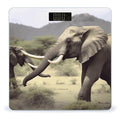 Elephants Animals Digital Bathroom Scale for Body Weight Weighing Scale with Backlit LCD Display High Precision Measurements &amp Measures Weight Up to 180kg