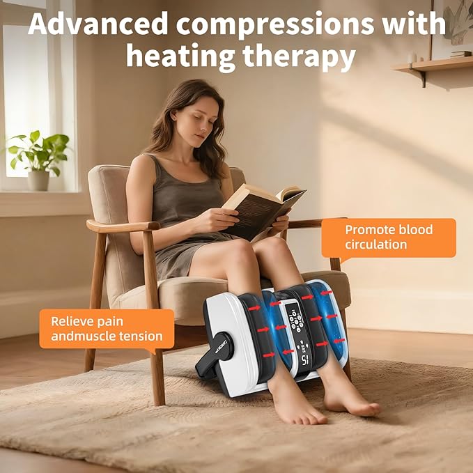 CARESKY® Foot Massager with Heat Shiatsu Foot Massager for Plantar Fasciitis Neuropathy Circulation and Pain Relief Remote Deep Kneading for Foot Calf