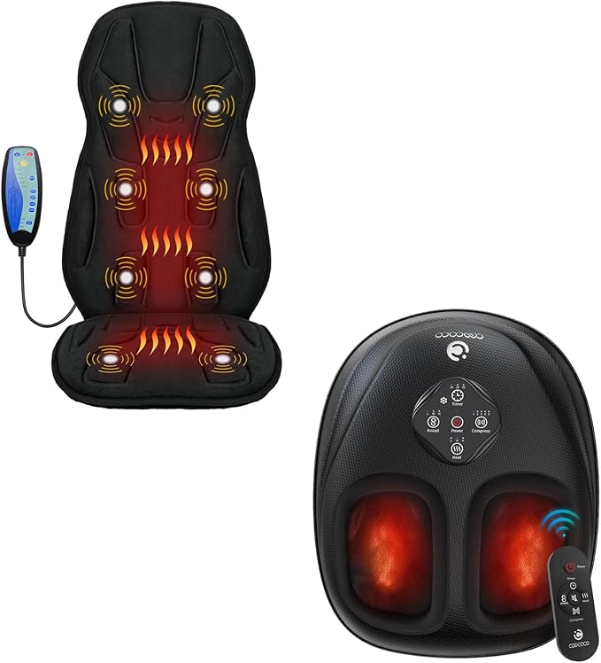 CooCoCo Plantar Fasciitis Foot Massager &amp Vibration Back Massager