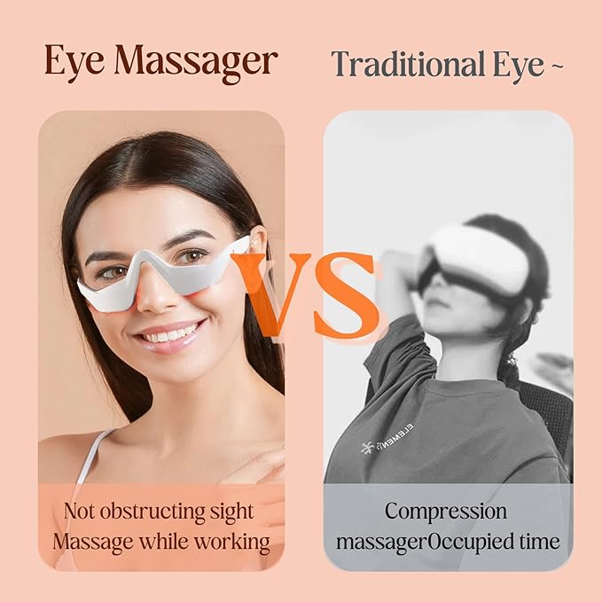 Eye Lift Device Under Eye Red Light Therapy Device for Dark Circles Wrinkles &amp Puffiness Eye Bags Treatment Wand Anti-Aging Eye Care Device for Women (White)