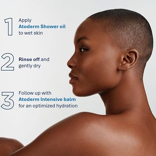 Bioderma Atoderm Shower Oil Cleansing Oil For Face &amp Body Nourishing Cleansing Oil For Dry to Atopic Sensitive Skin For Softer &amp Smooth Skin For Your Whole Family