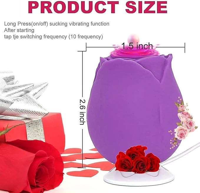 2026 Newly Portable Vibrating Massager -Clitioral Sucker Relaxes Muscles Viboators Toy 10 Modes Couples - for Body and Back Foot Personal for Sports Massage Adult Tools Relaxation H8955 (Purple)