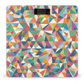 Pattern Made of Triangles Scale for Body Weight Digital Bathroom Scale Accurate Smart Weight Scales with Large Display Weighing Machine High Precision Scales
