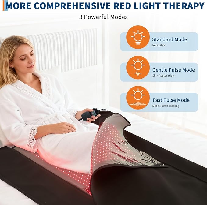 Red Light Therapy Sleeping Bag 2680 LEDs Full Body Red Infrared Light Therapy Device Home Use for Deep Tissue Treatment Skin Rejuvenation Muscle Recovery and Pain Relief
